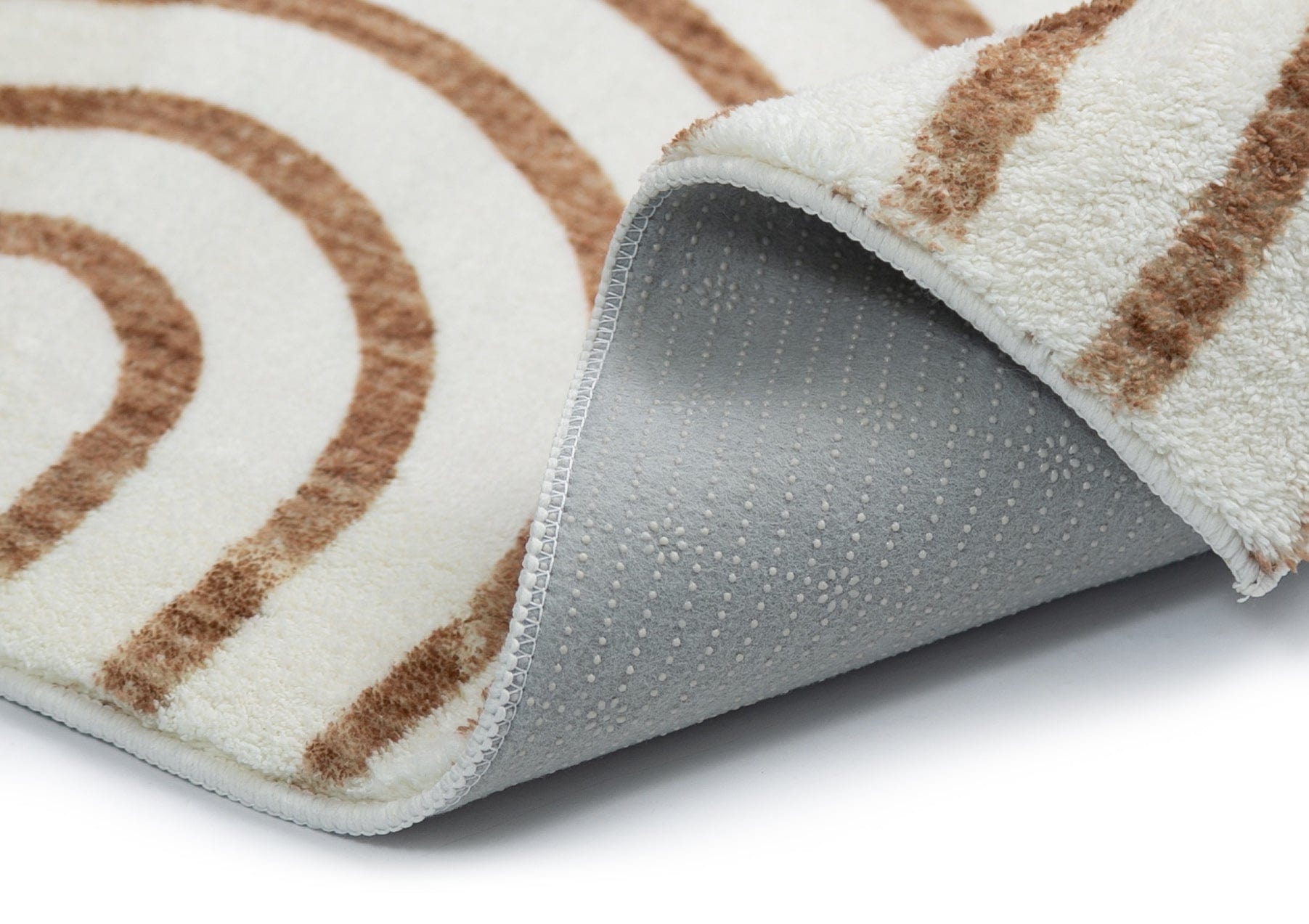 abel brown and cream geometric washable rug abel brown and cream geometric washable rug