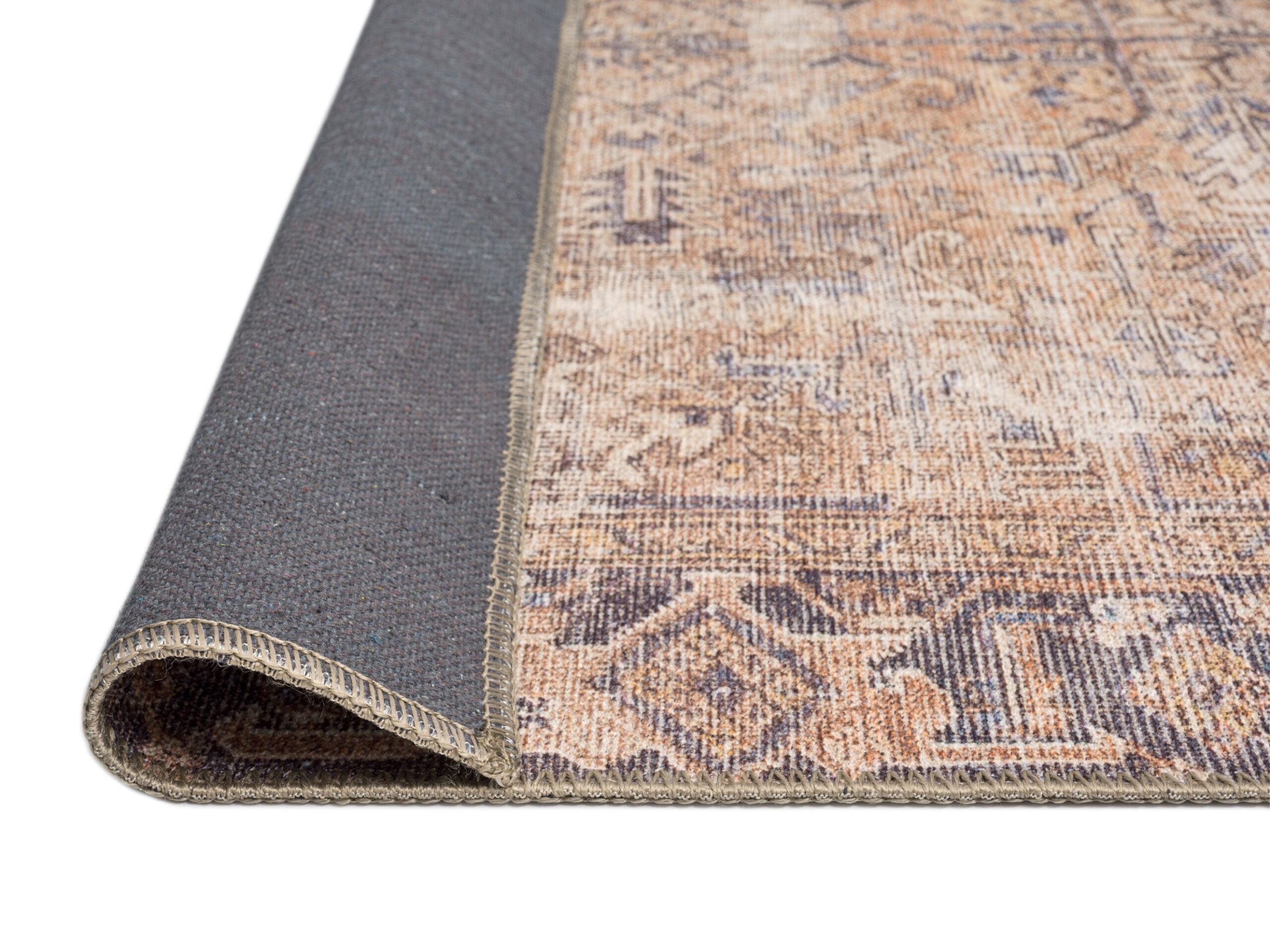 anyel brown and blue traditional distressed washable runner rug anyel brown and blue traditional distressed washable runner rug