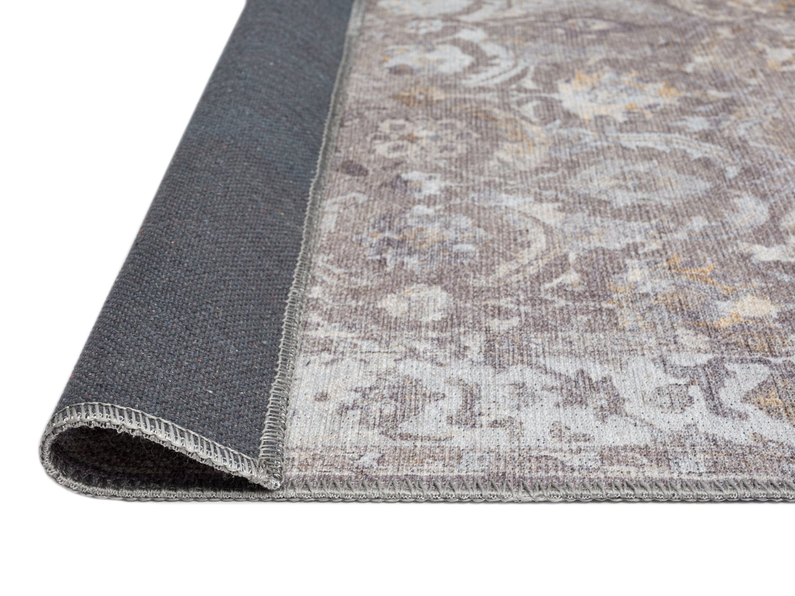 ava grey and gold traditional distressed washable runner rug ava grey and gold traditional distressed washable runner rug