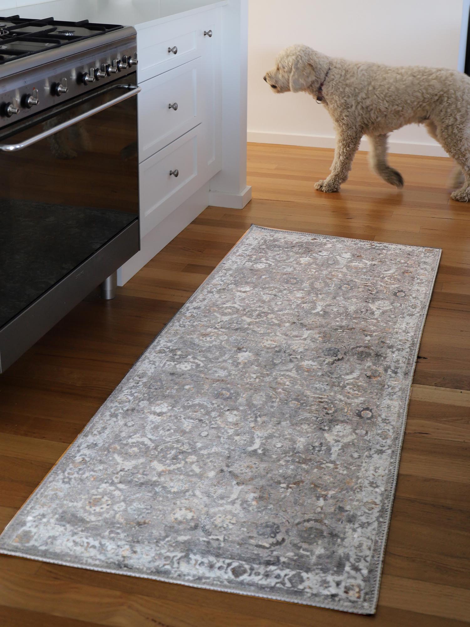 ava grey and gold traditional distressed washable runner rug ava grey and gold traditional distressed washable runner rug