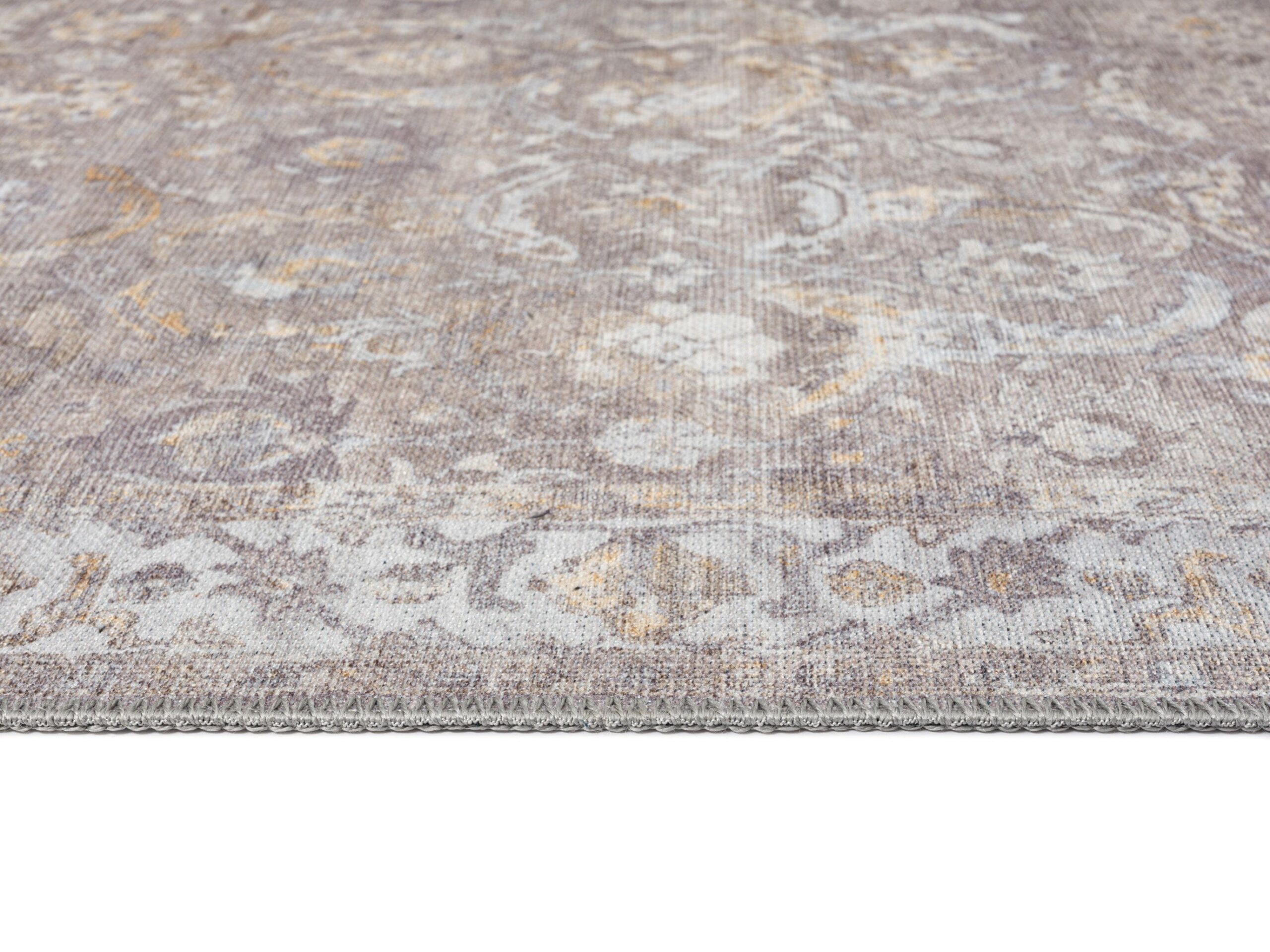 ava grey and gold traditional distressed washable runner rug ava grey and gold traditional distressed washable runner rug