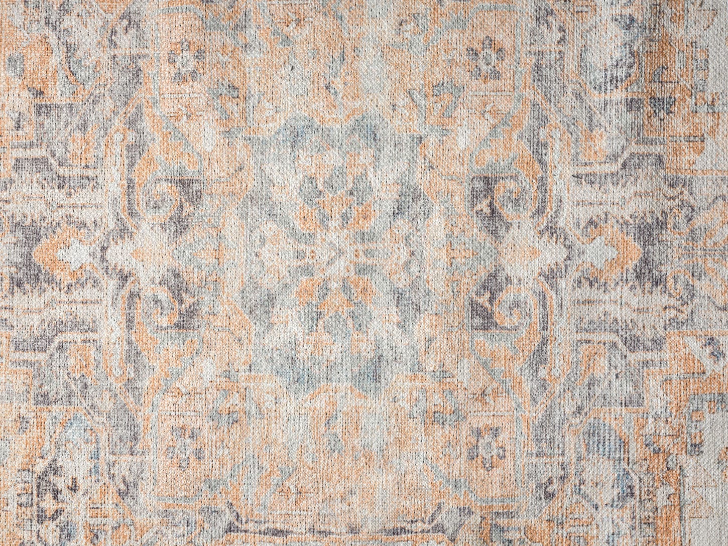 ceren orange and blue traditional distressed washable rug ceren orange and blue traditional distressed washable rug