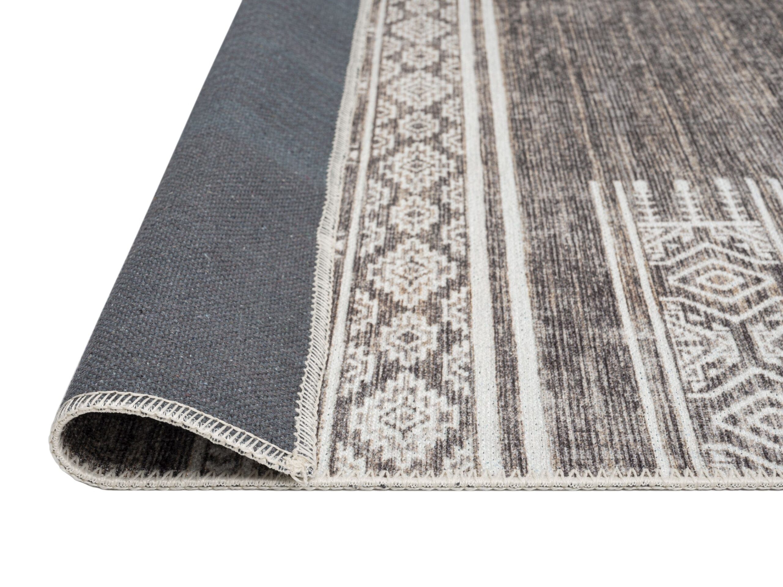 raia charcoal and grey tribal distressed washable runner rug raia charcoal and grey tribal distressed washable runner rug