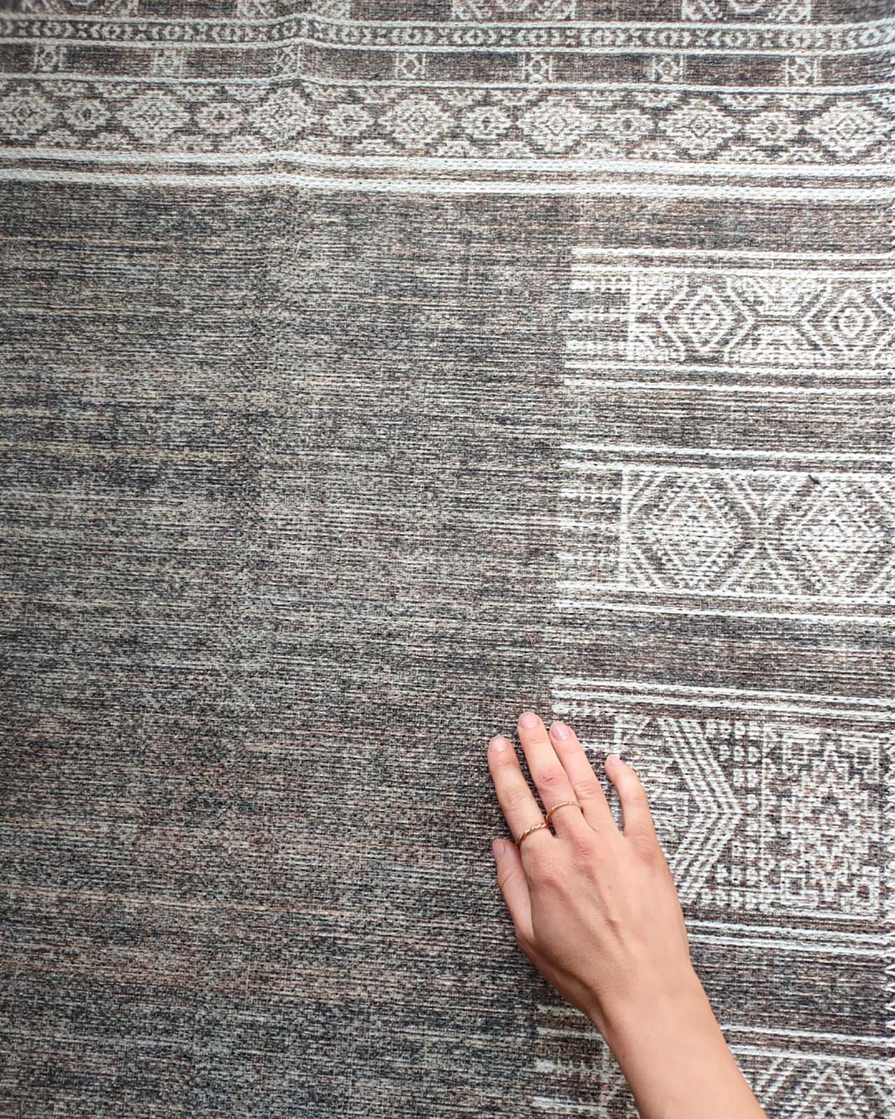 raia charcoal and grey tribal distressed washable runner rug raia charcoal and grey tribal distressed washable runner rug