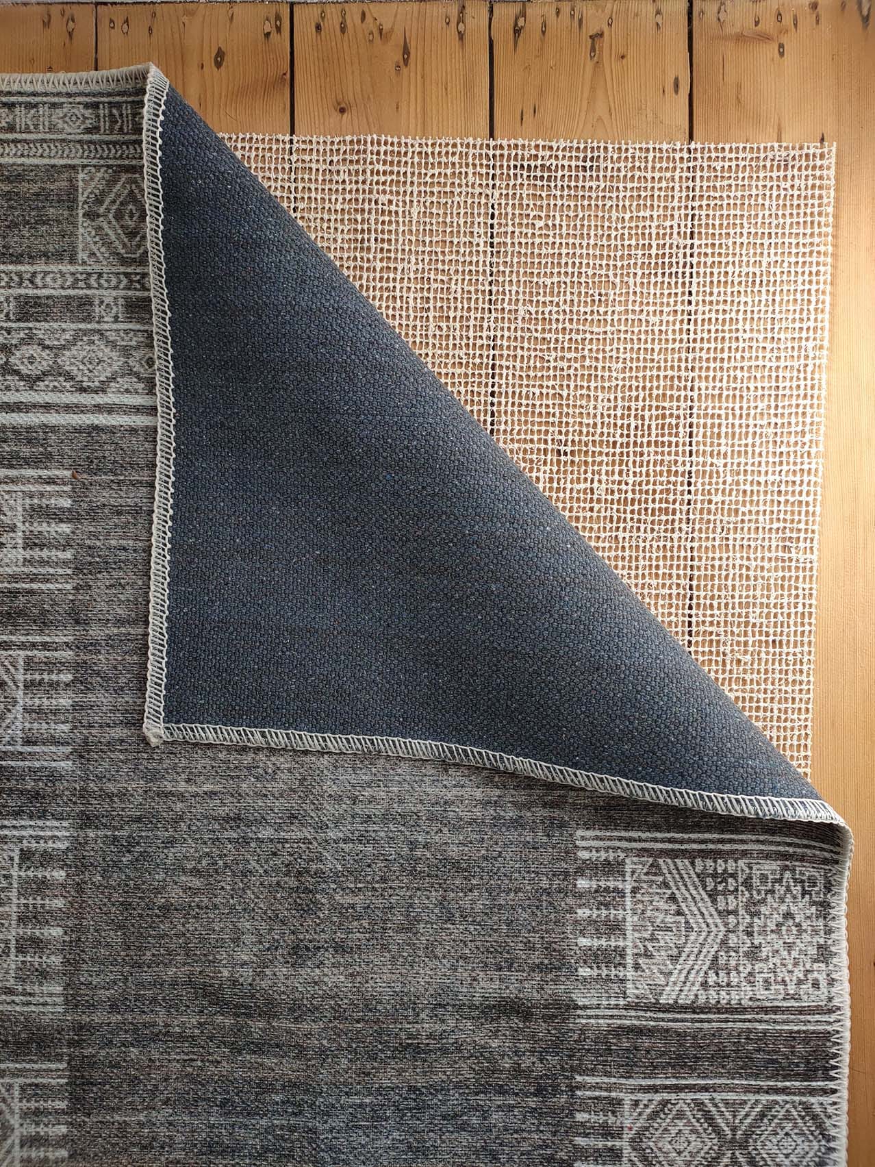 raia charcoal and grey tribal distressed washable runner rug raia charcoal and grey tribal distressed washable runner rug