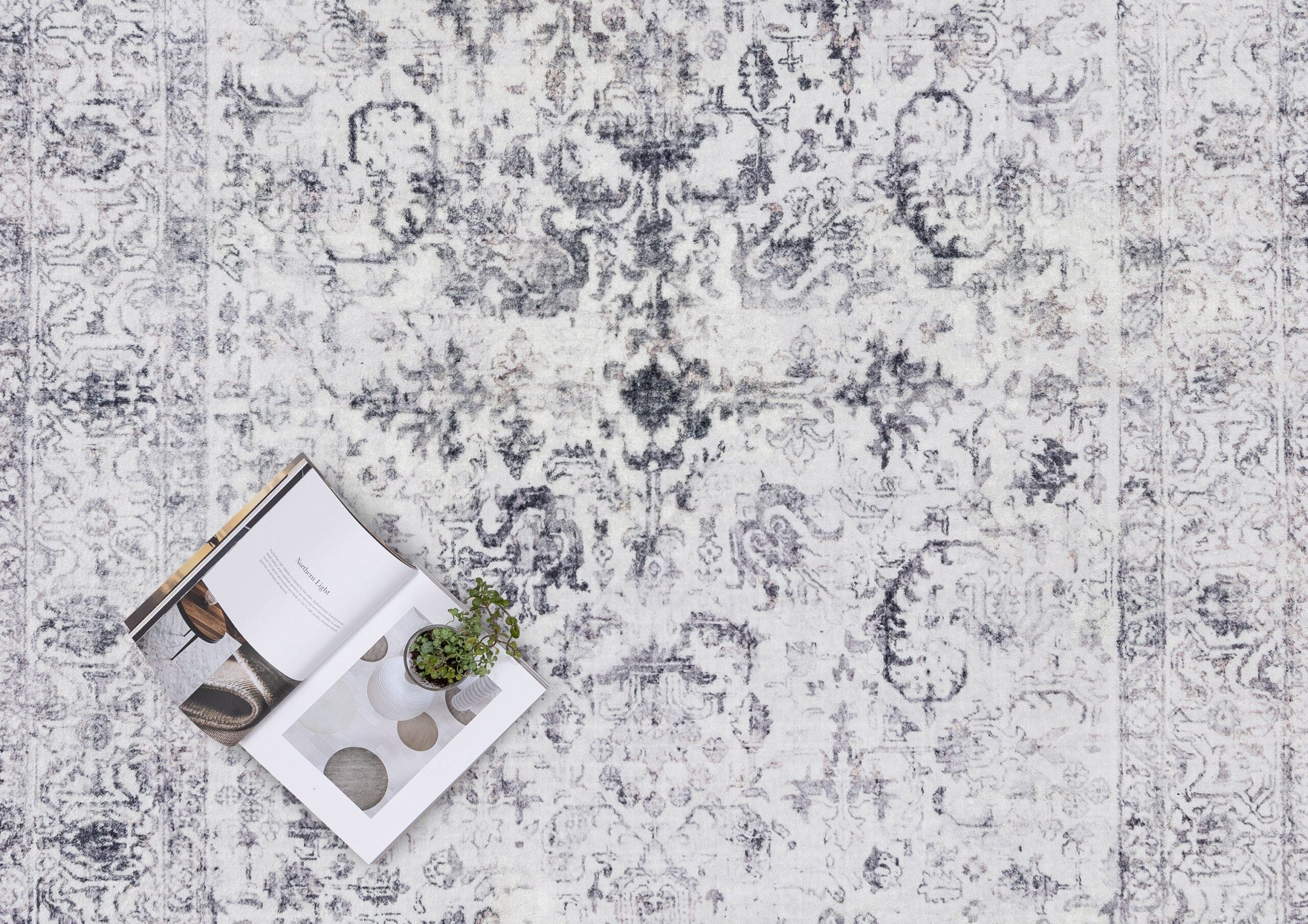 sakalar grey floral medallion washable rug sakalar grey floral medallion washable rug