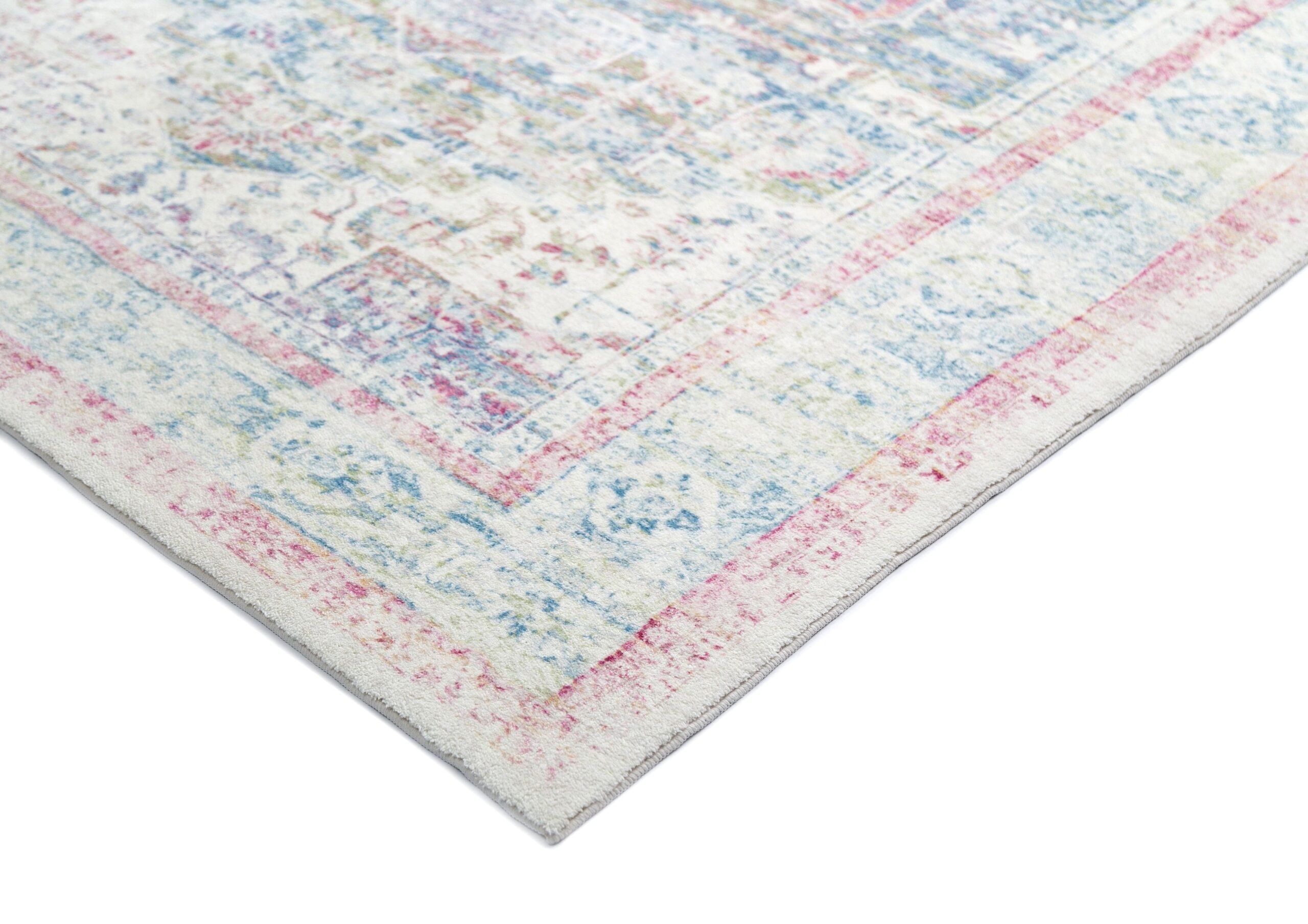 seri pink and blue medallion washable rug seri pink and blue medallion washable rug