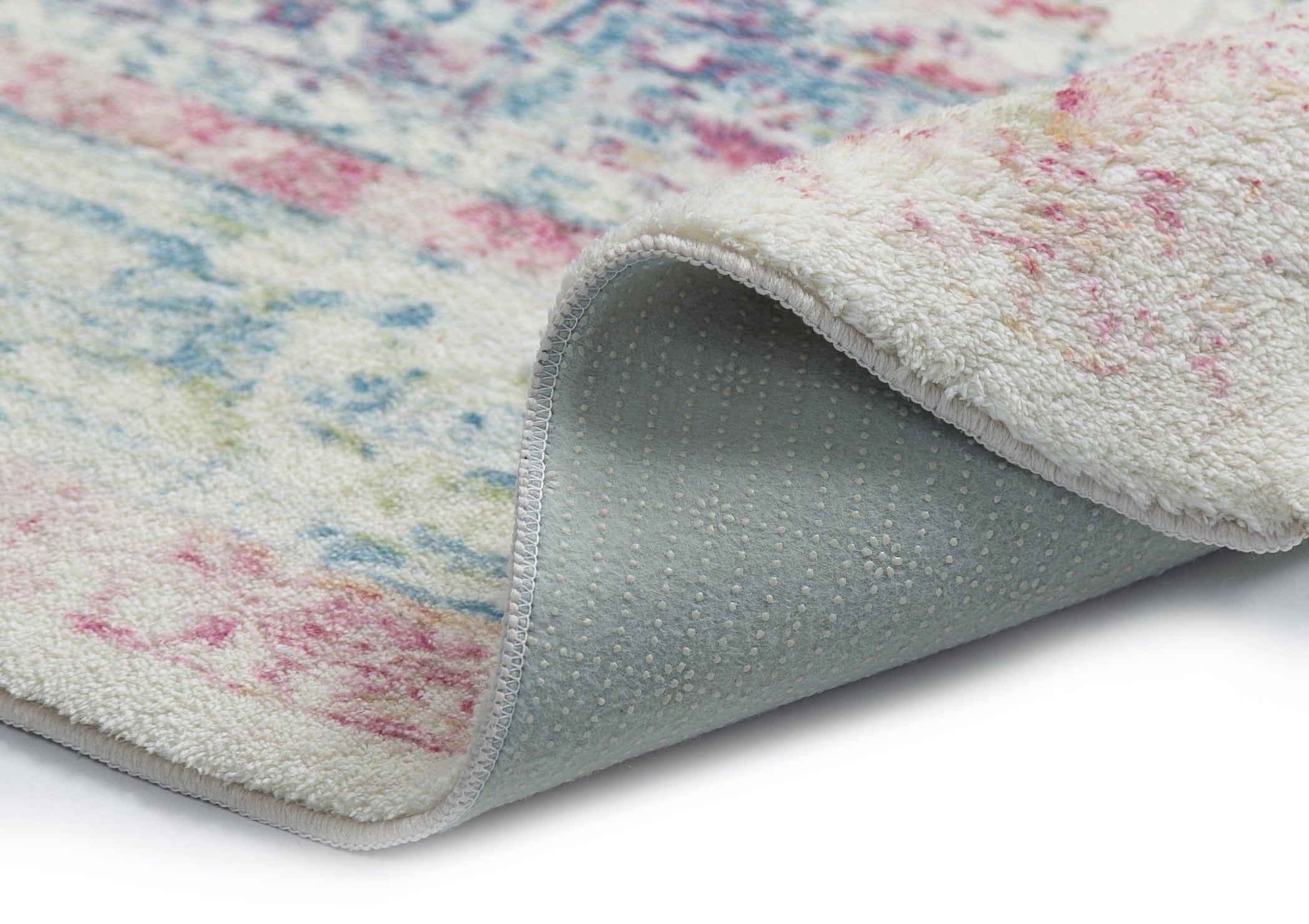 seri pink and blue medallion washable rug seri pink and blue medallion washable rug