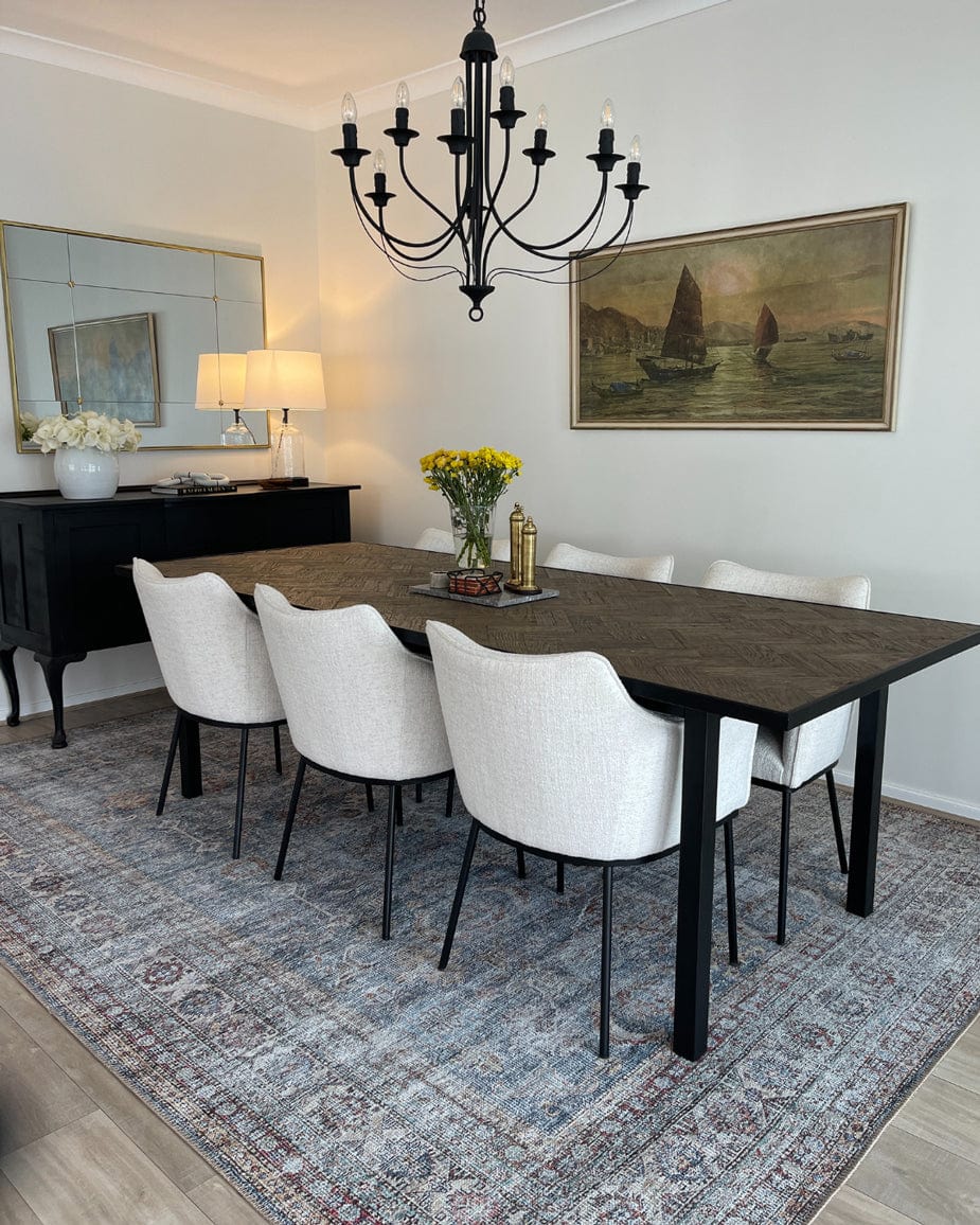 sorra blue and brown traditional distressed washable rug sorra blue and brown traditional distressed washable rug