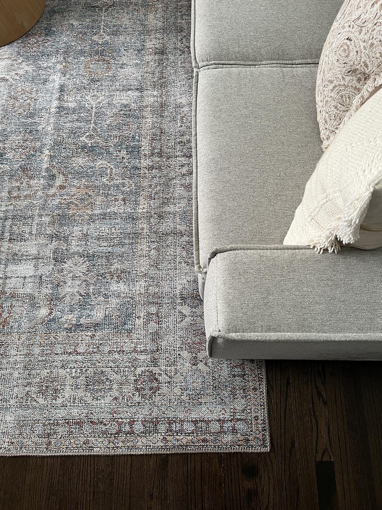 sorra blue and brown traditional distressed washable rug sorra blue and brown traditional distressed washable rug