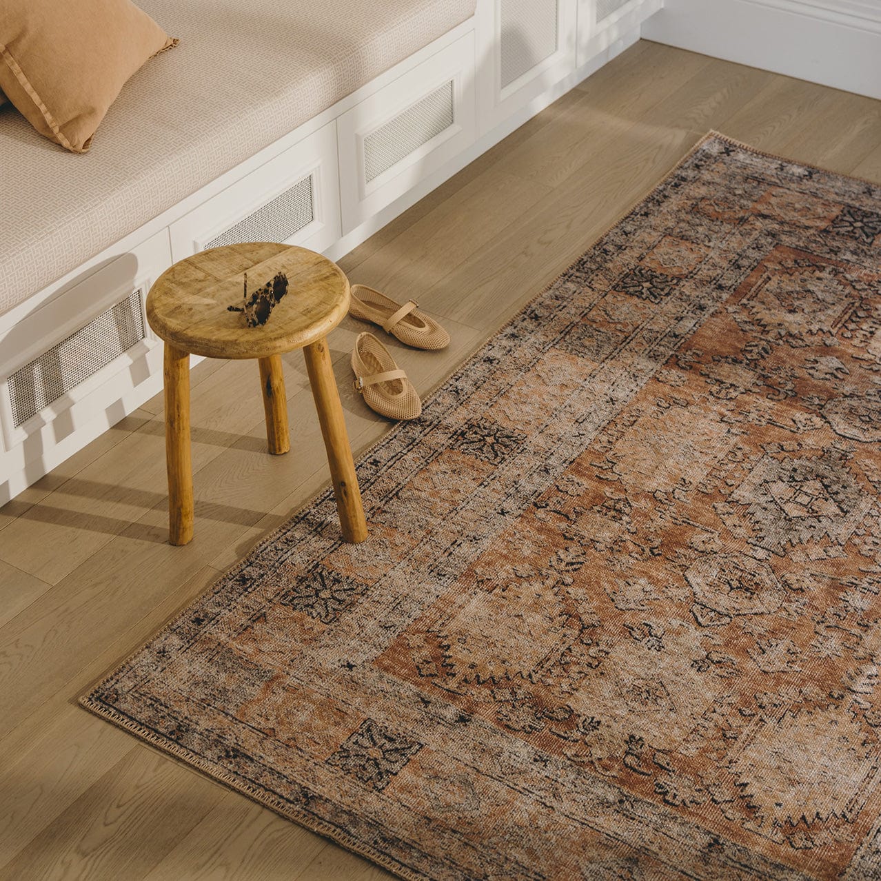 sydelle brown and grey traditional distressed washable rug sydelle brown and grey traditional distressed washable rug