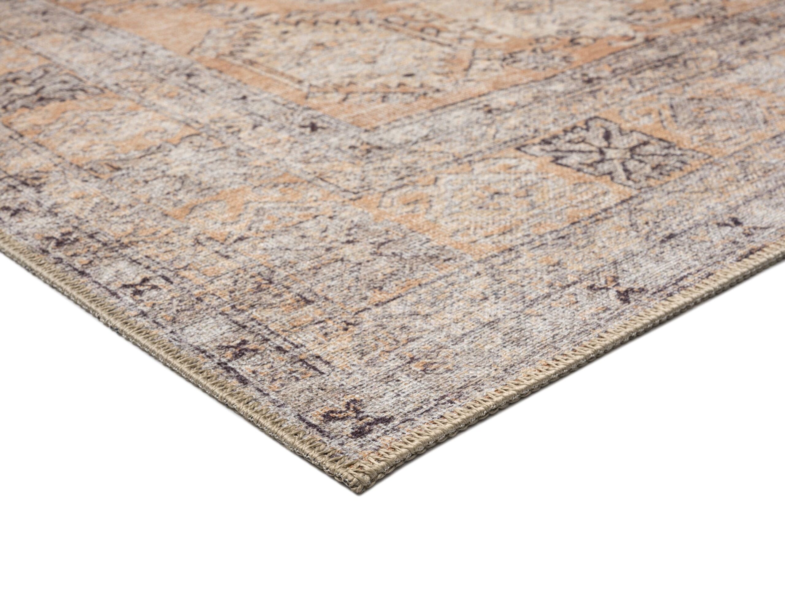sydelle brown and grey traditional distressed washable rug sydelle brown and grey traditional distressed washable rug