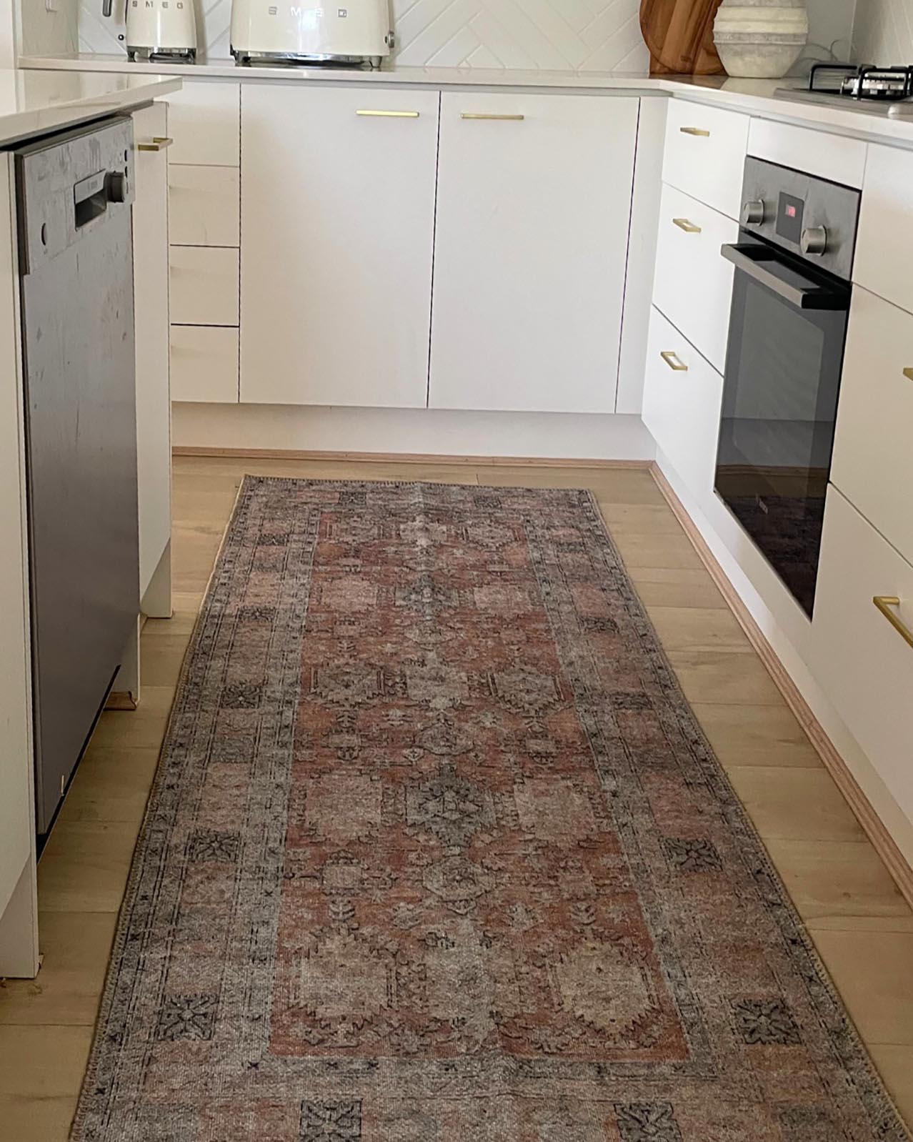 sydelle brown and grey traditional distressed washable runner rug sydelle brown and grey traditional distressed washable runner rug