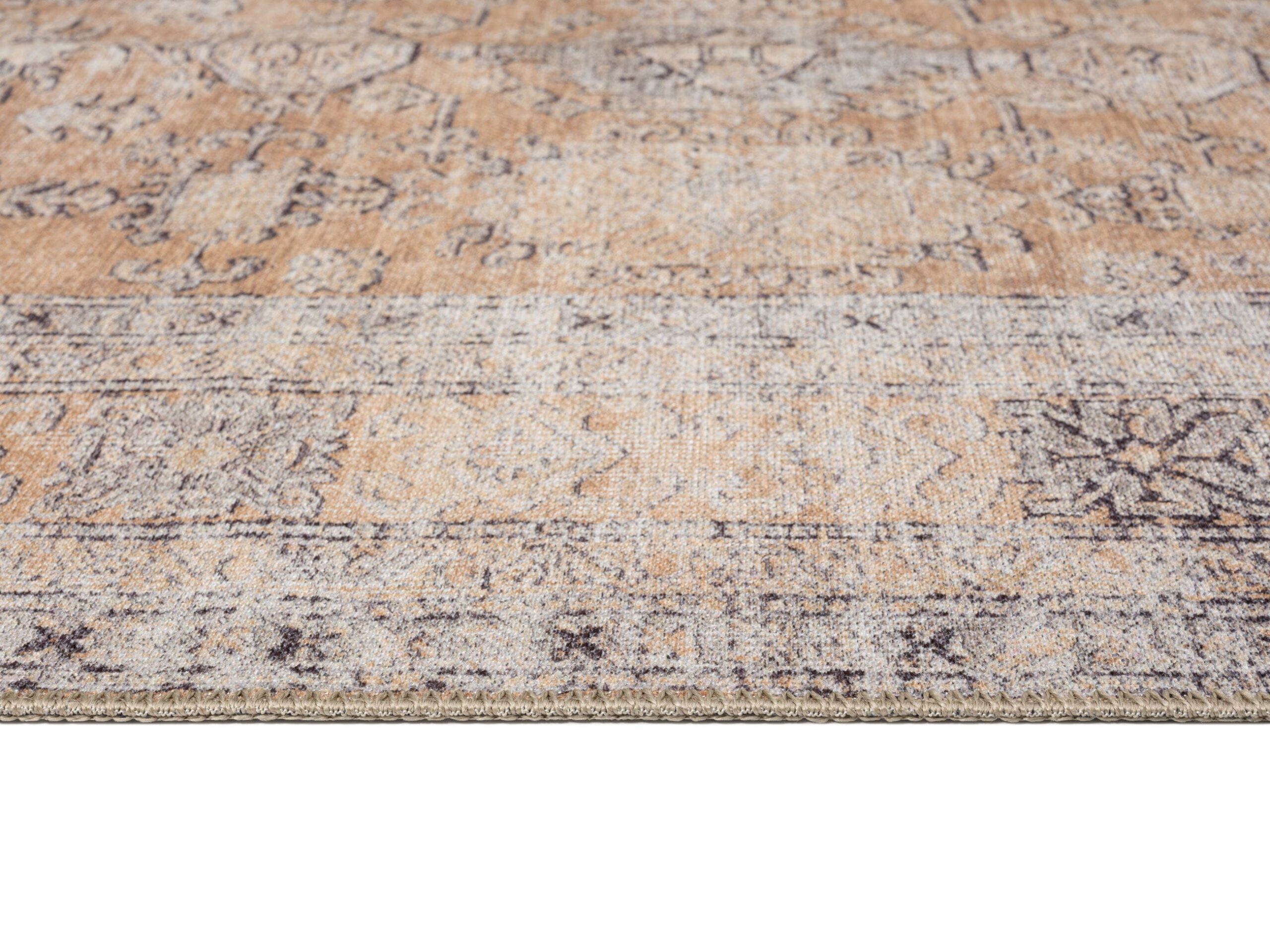 sydelle brown and grey traditional distressed washable runner rug sydelle brown and grey traditional distressed washable runner rug