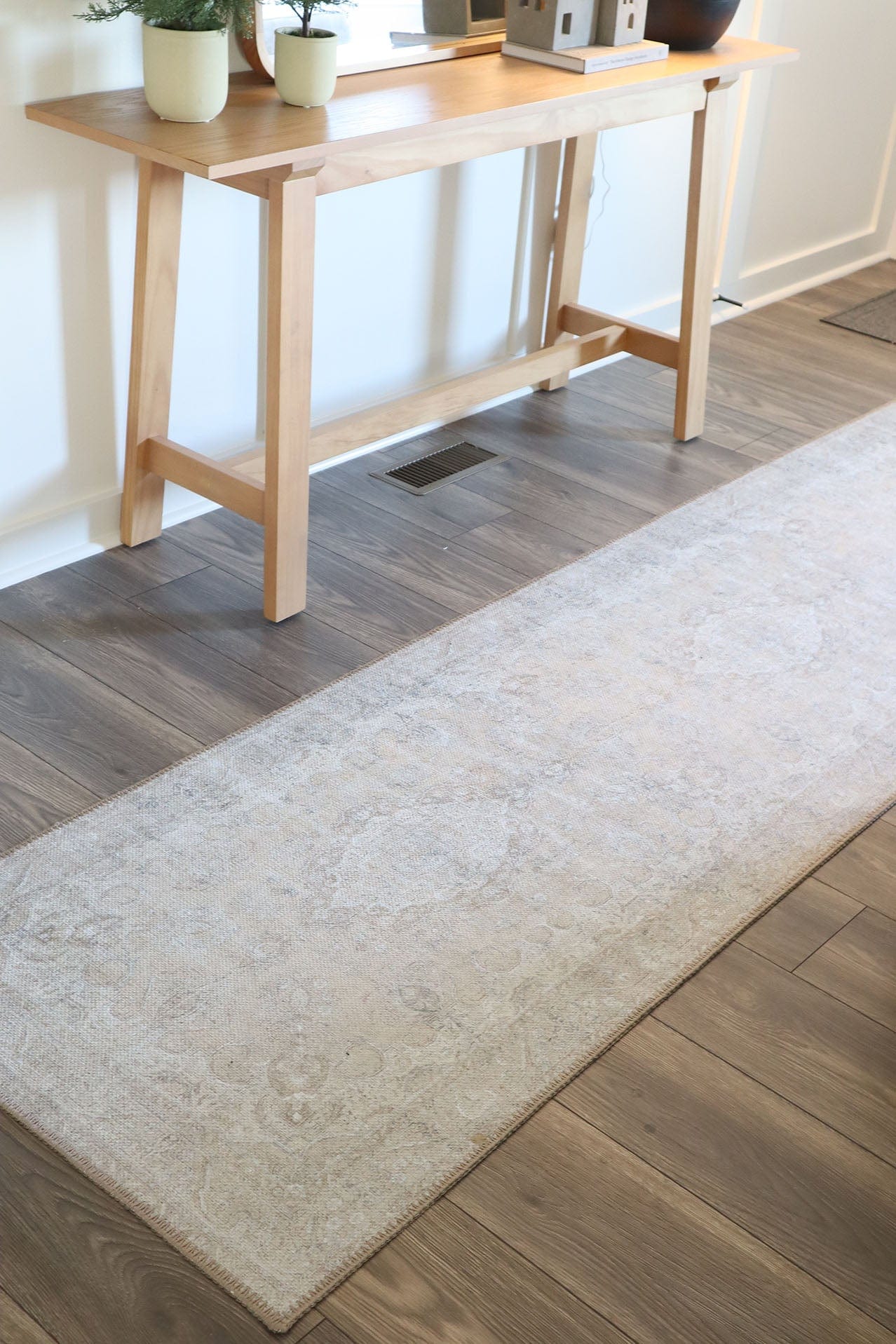 tinka beige and grey traditional distressed washable runner rug tinka beige and grey traditional distressed washable runner rug