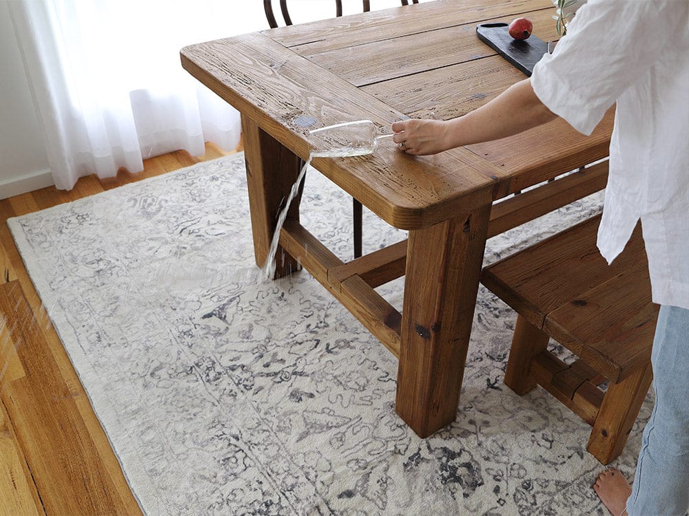 yeni grey and beige floral washable rug yeni grey and beige floral washable rug